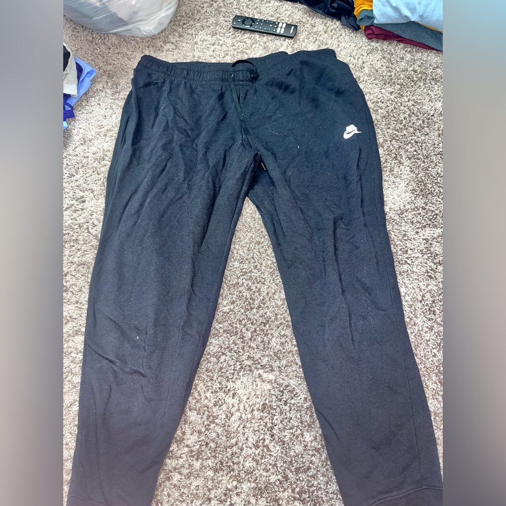 Black Nike joggers